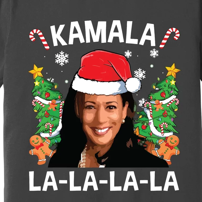 Funny Kamala Harris 2024 Christmas Comma La Xmas Premium T-Shirt