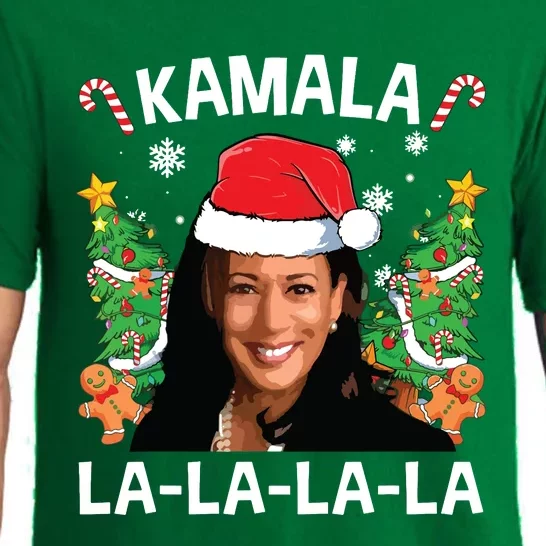 Funny Kamala Harris 2024 Christmas Comma La Xmas Pajama Set