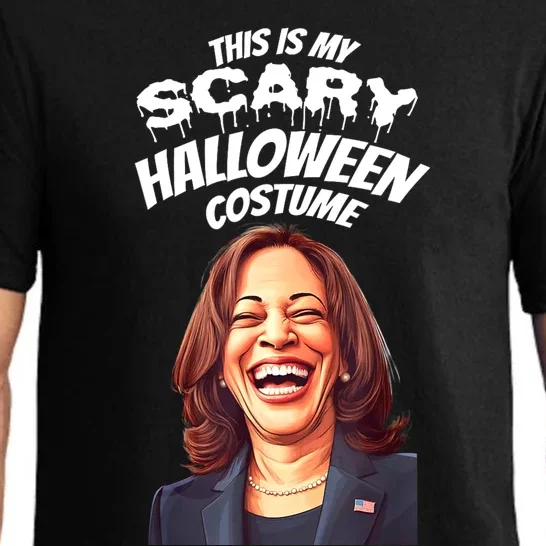 Funny Kamala Harris Scary Halloween Gag President Costume Pajama Set