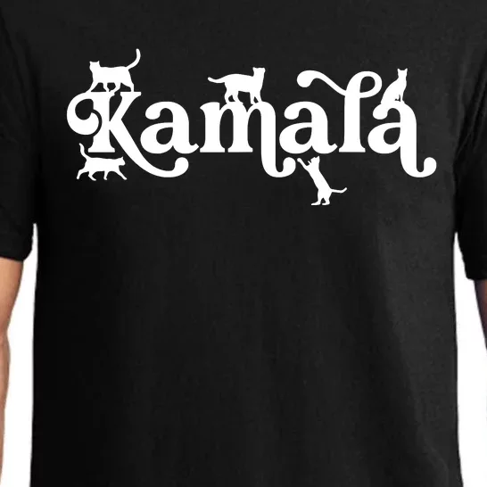 Funny Kamala Harris Cat Lettering Pajama Set