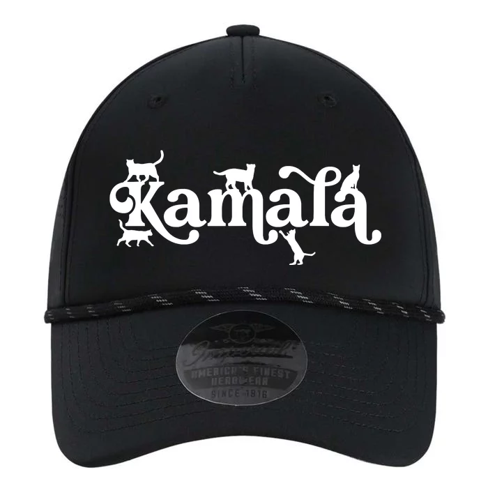 Funny Kamala Harris Cat Lettering Performance The Dyno Cap