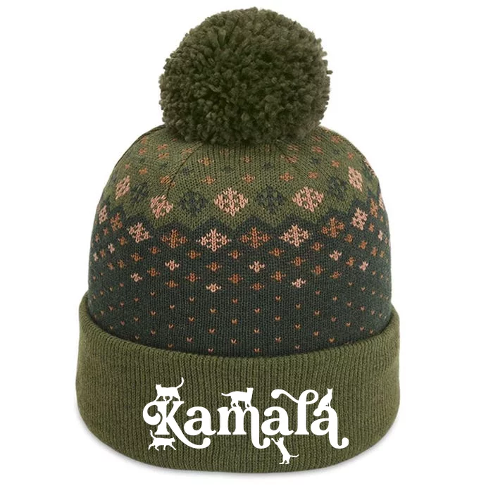 Funny Kamala Harris Cat Lettering The Baniff Cuffed Pom Beanie