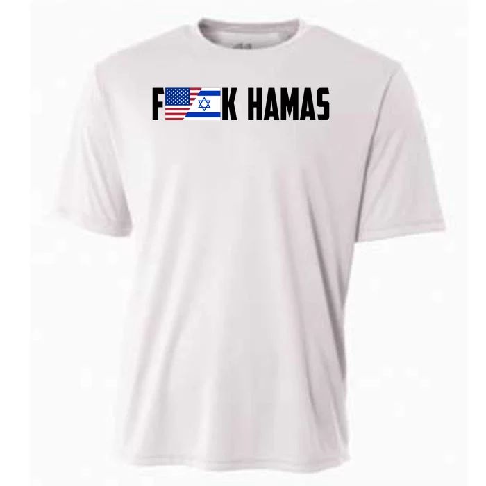 F K Hamas Pray For Israel Strong Usa And Israel Flag Cooling Performance Crew T-Shirt