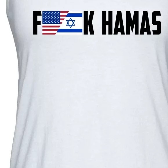 F K Hamas Pray For Israel Strong Usa And Israel Flag Ladies Essential Flowy Tank