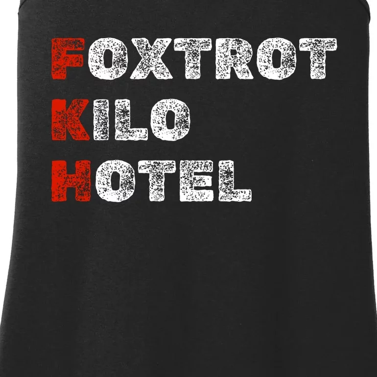 Foxtrot Kilo Hotel Fkh Ladies Essential Tank