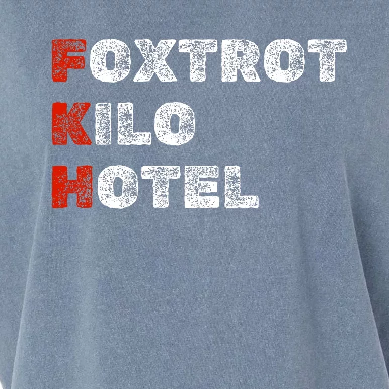 Foxtrot Kilo Hotel Fkh Garment-Dyed Women's Muscle Tee