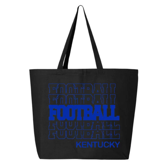 Football Kentucky In Modern Stacked Lettering 25L Jumbo Tote