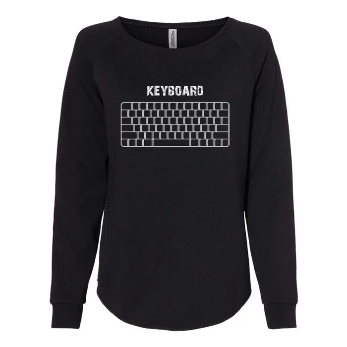 Familiar Keyboard Image In TodayS Life Womens California Wash Sweatshirt