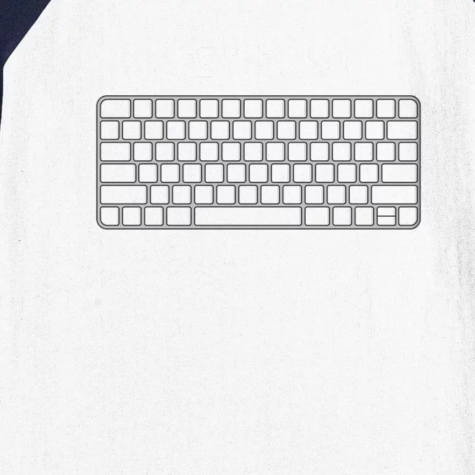 Familiar Keyboard Image In TodayS Life Baseball Sleeve Shirt