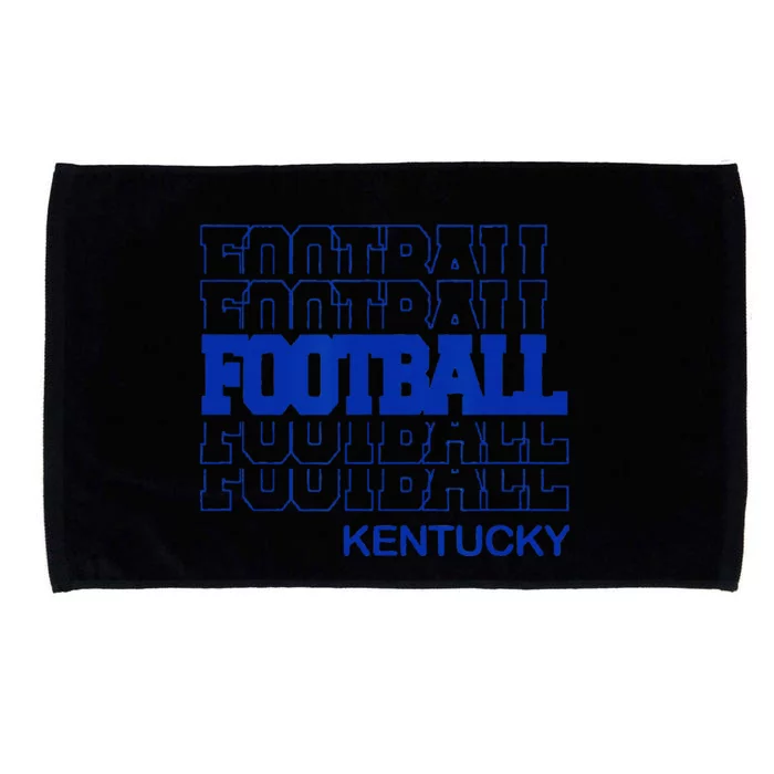 Football Kentucky In Modern Stacked Lettering Microfiber Hand Towel