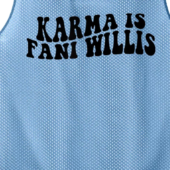 Funny Karma Is Fani Willis Mesh Reversible Basketball Jersey Tank