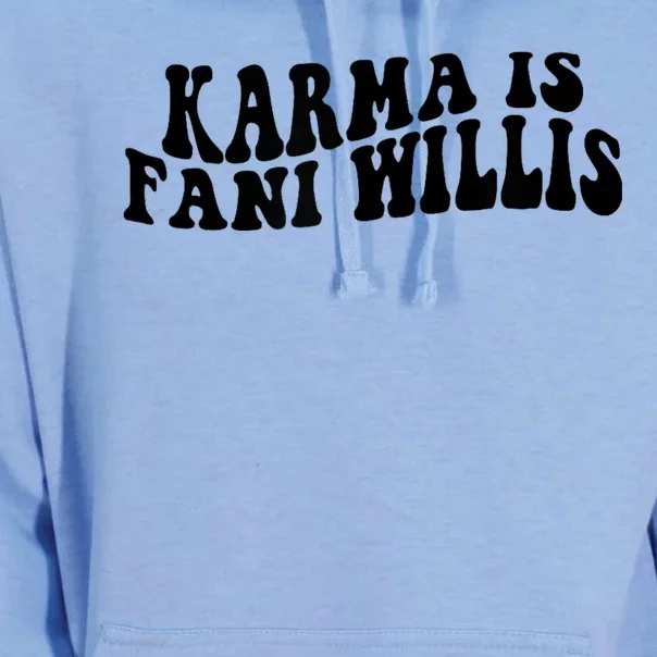 Funny Karma Is Fani Willis Unisex Surf Hoodie