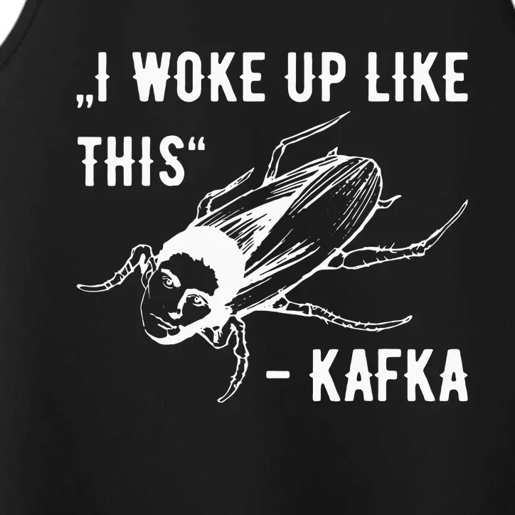 Franz Kafka I Woke Up Like This Vermin Transformation Performance Tank