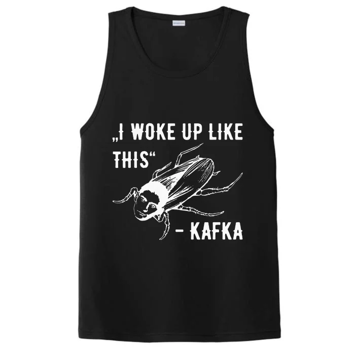 Franz Kafka I Woke Up Like This Vermin Transformation Performance Tank