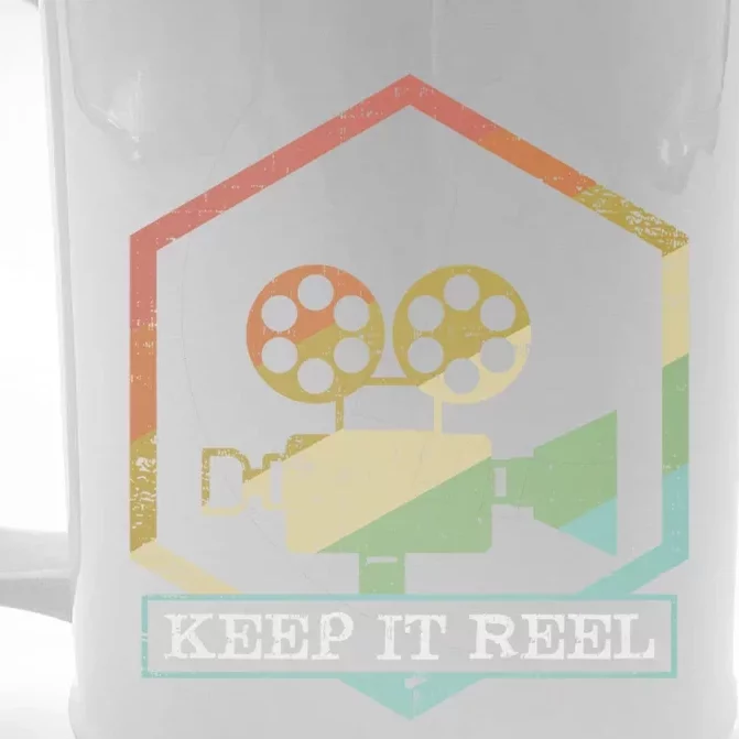 Funny Keep It Real Filmmakers Film Lovers Gift Design Gift Front & Back Beer Stein