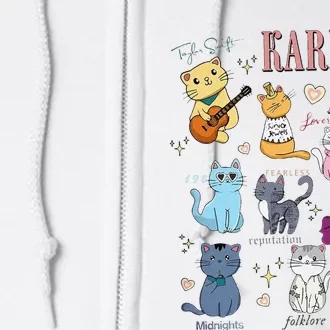 Funny Karma Is A Cat Funny Cat Music Concert Gift For Christmas Gifts Music Co Full Zip Hoodie