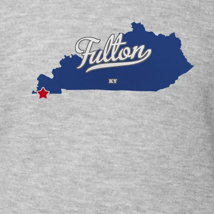 Fulton Kentucky Ky Map Toddler Sweatshirt