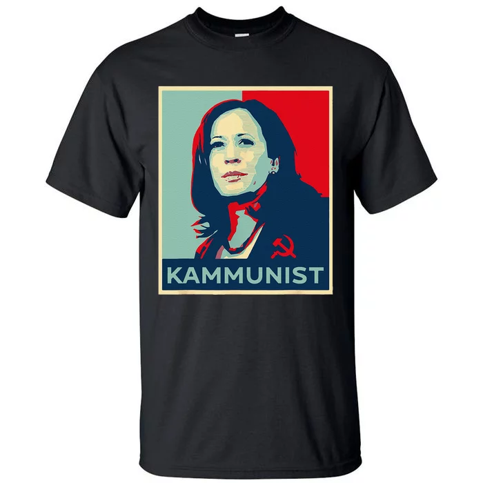 Funny Kammunist Kamala Harris 2024 Kamunism Communist Tall T-Shirt