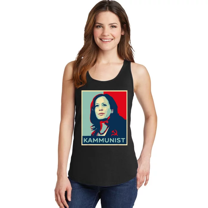 Funny Kammunist Kamala Harris 2024 Kamunism Communist Ladies Essential Tank