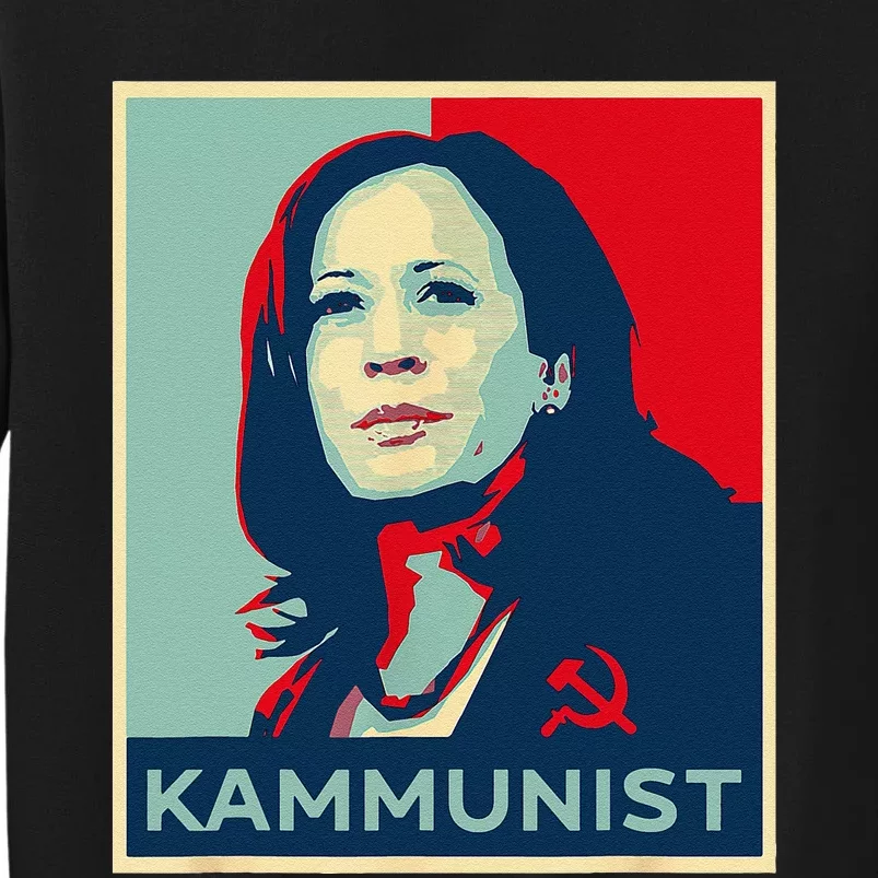 Funny Kammunist Kamala Harris 2024 Kamunism Communist Tall Sweatshirt