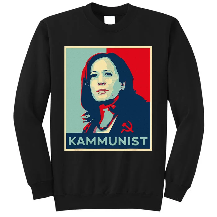 Funny Kammunist Kamala Harris 2024 Kamunism Communist Tall Sweatshirt