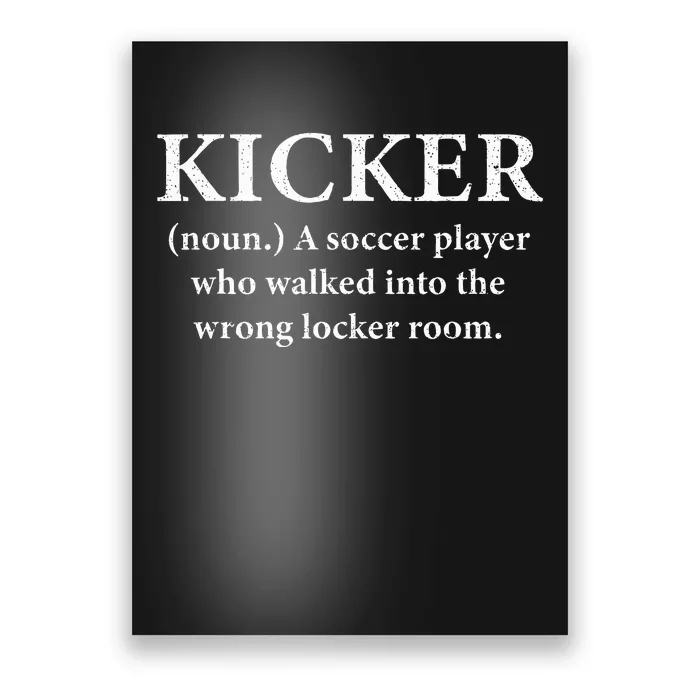 Football Kicking Kicker Definition Football Kicker Poster