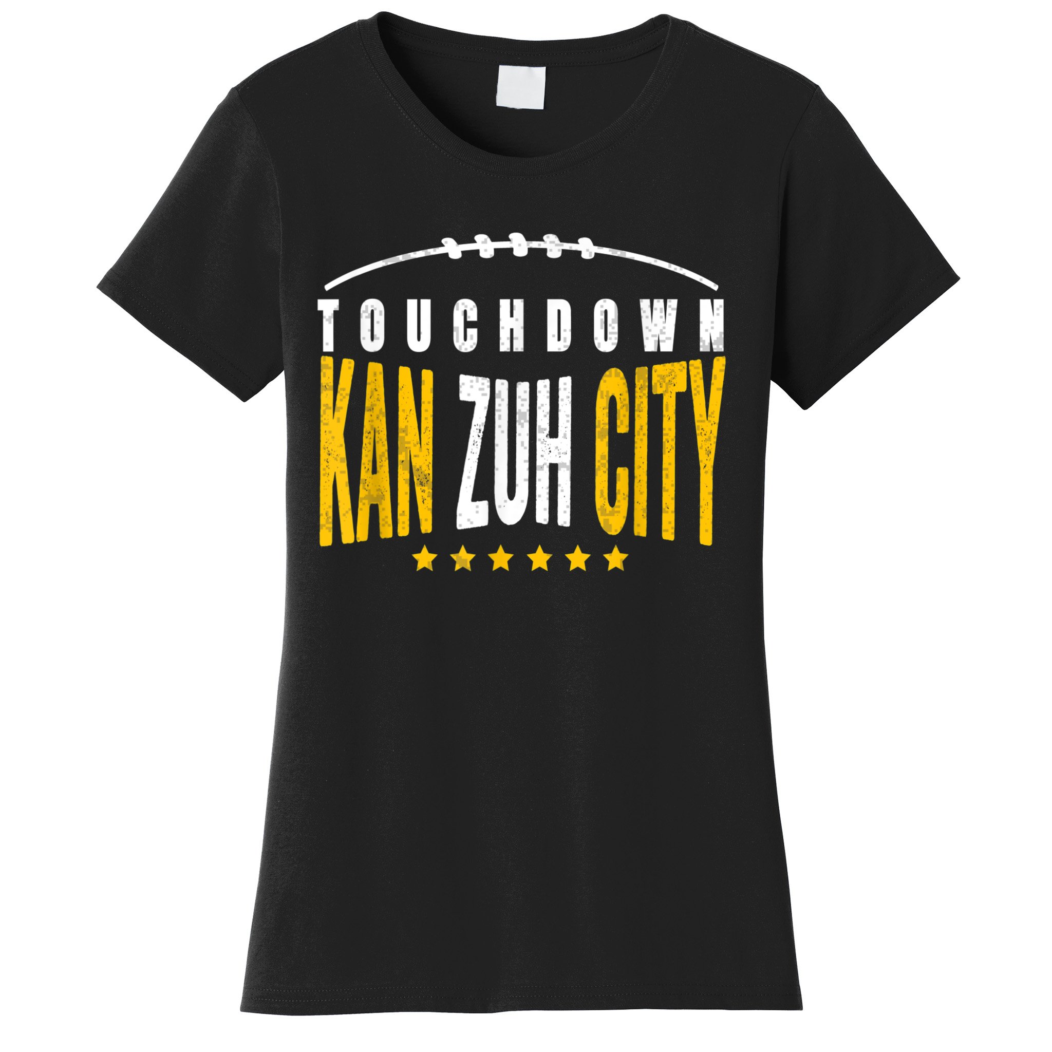 Fanatic KC Kansas City Touchdown KanzuhCity Red Kc TD Zone Women's T-Shirt