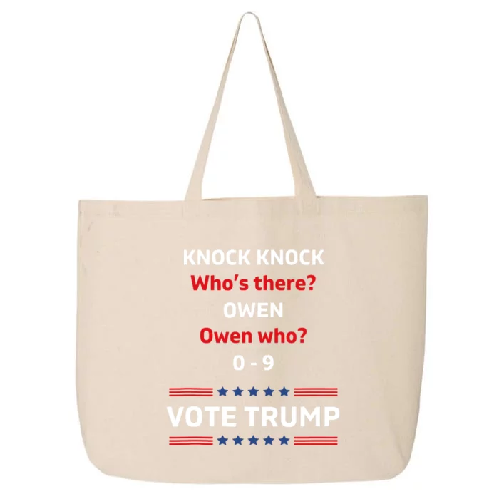 Funny Knock Knock Whos There Pro Trump 2024 Election Vote Tank Top 25L Jumbo Tote