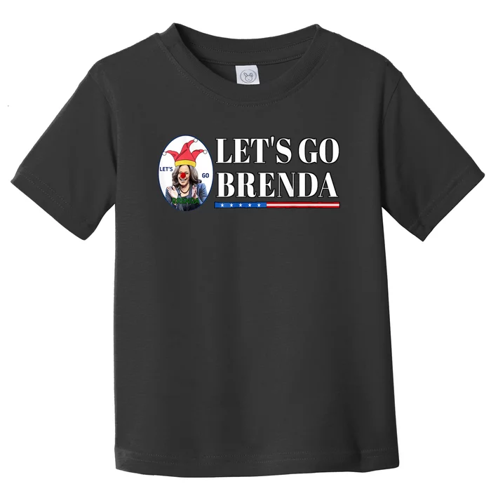 Funny Kamala Lets Go Brenda Laughin Harris Funny Political LetS Go Brenda Toddler T-Shirt