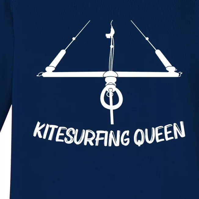 Funny Kitesurfing Mom Kiteboarding Kite Surfing Gift Baby Long Sleeve Bodysuit