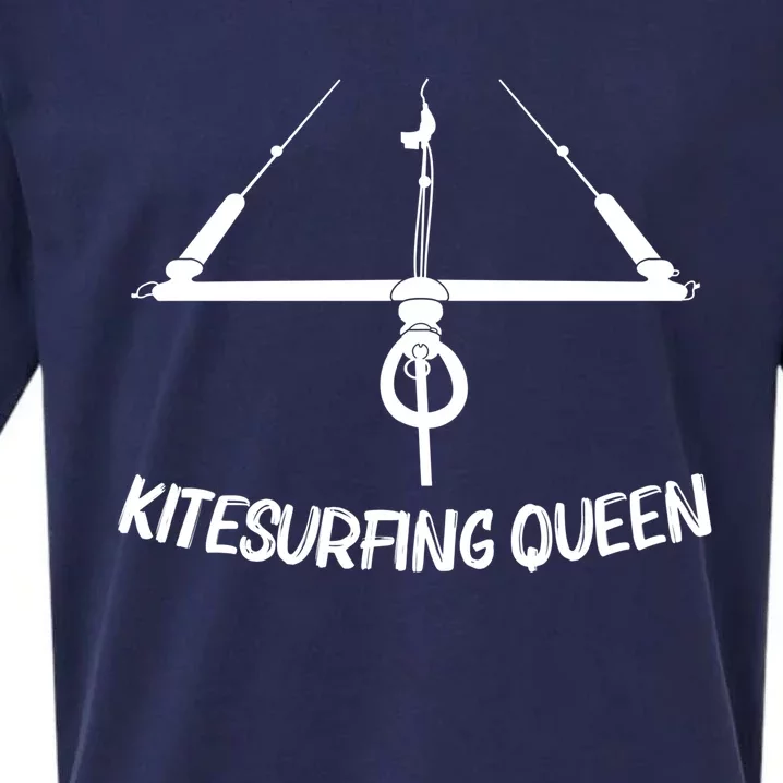 Funny Kitesurfing Mom Kiteboarding Kite Surfing Gift Sueded Cloud Jersey T-Shirt