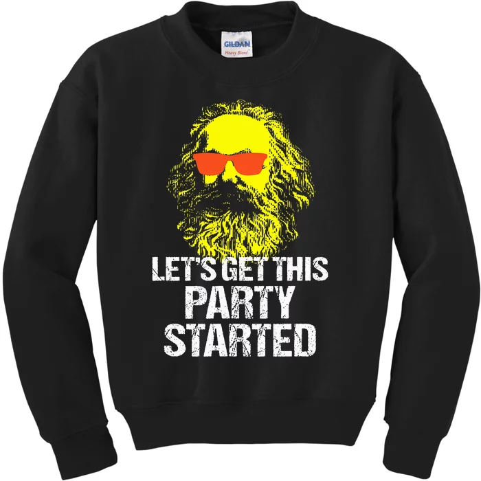 Funny Karl Marx Communist Party Kids Sweatshirt