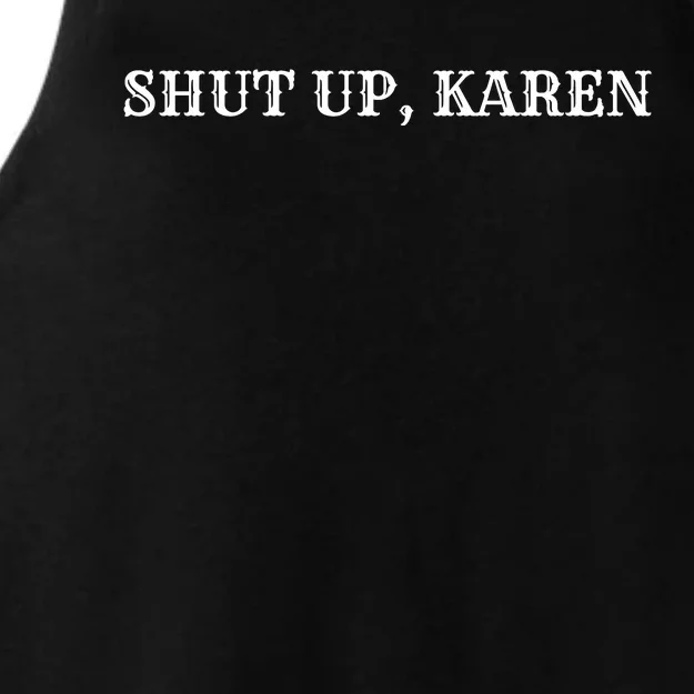 Funny Karen Meme Saying Ladies Tri-Blend Wicking Tank