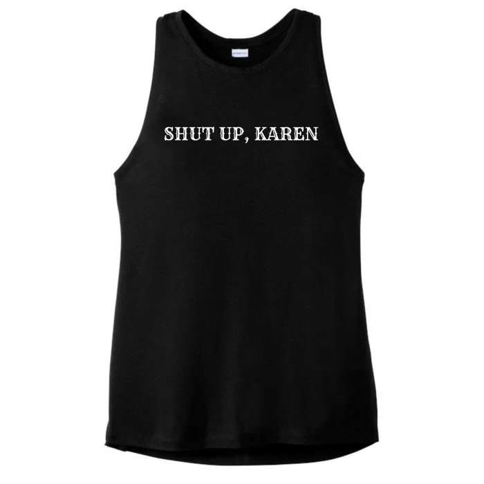 Funny Karen Meme Saying Ladies Tri-Blend Wicking Tank