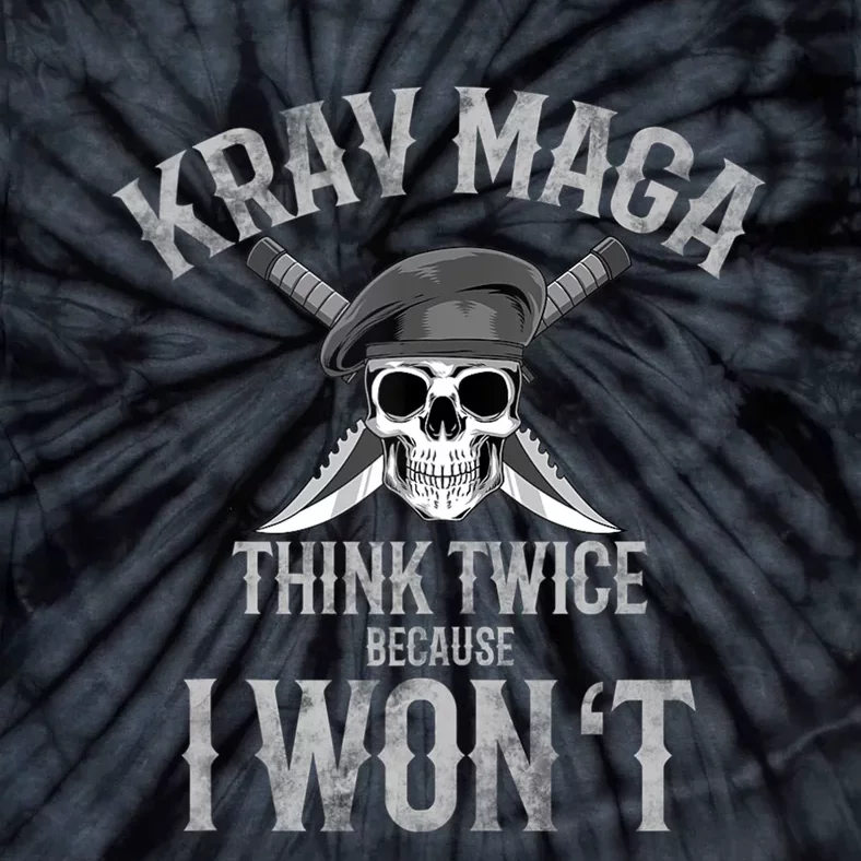 Funny Krav Maga Fighting Skull Tie-Dye T-Shirt