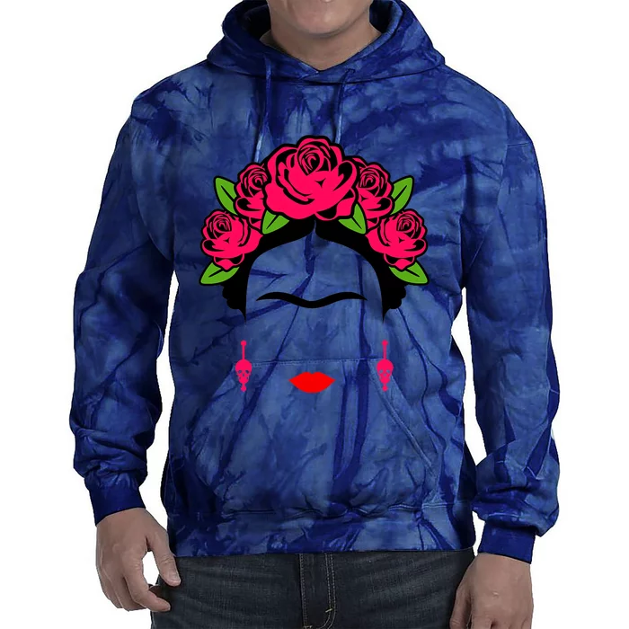 Frida Kahlo Mexico Artist Lover Flower Skull Tie Dye Hoodie