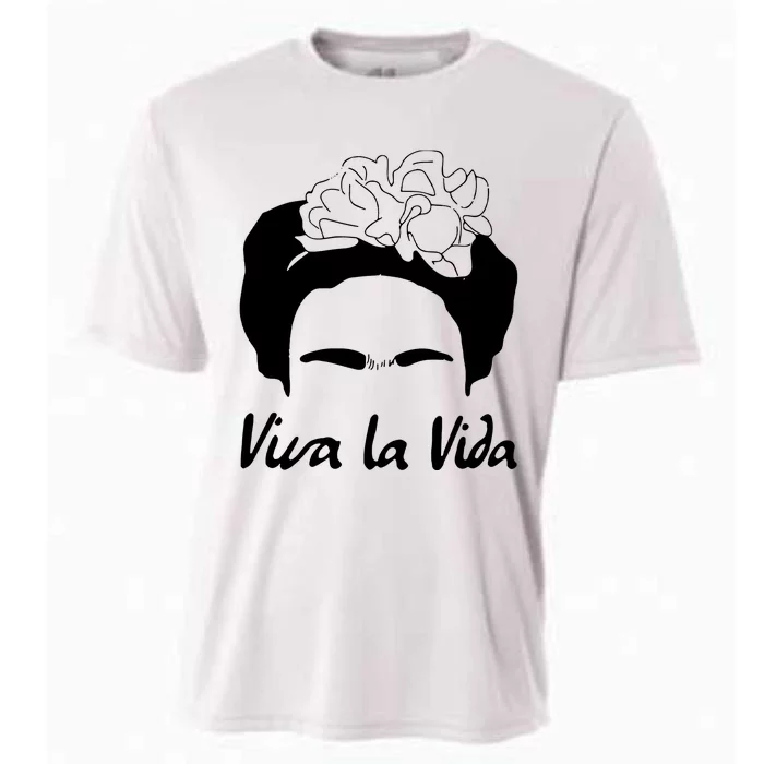 Frida Kahlo Mexico Artist Lover Viva La Vida Cooling Performance Crew T-Shirt