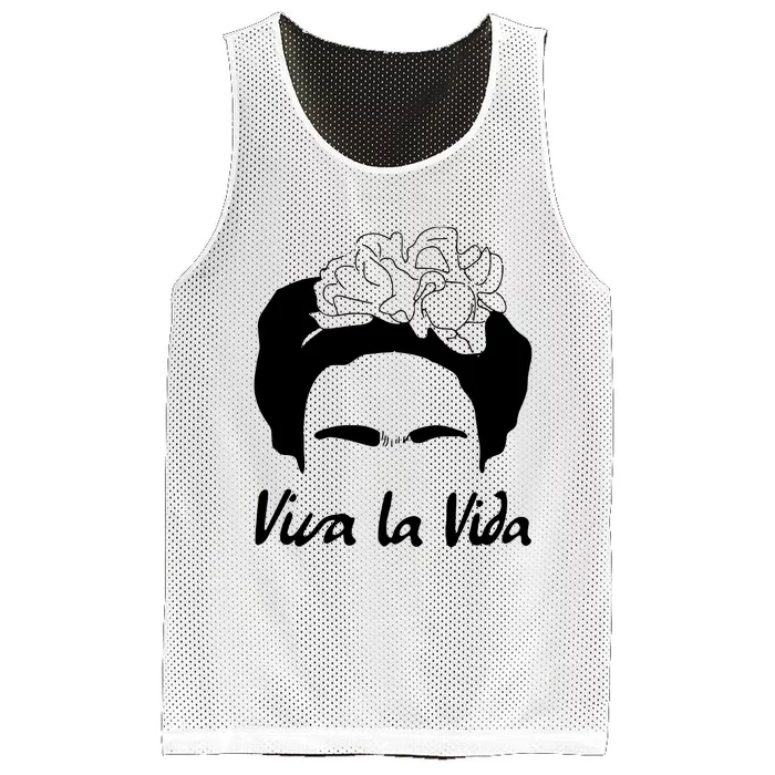 Frida Kahlo Mexico Artist Lover Viva La Vida Mesh Reversible Basketball Jersey Tank