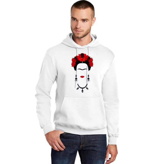 Frida Kahlo Mexico Artist Lover Flower Skull Hoodie