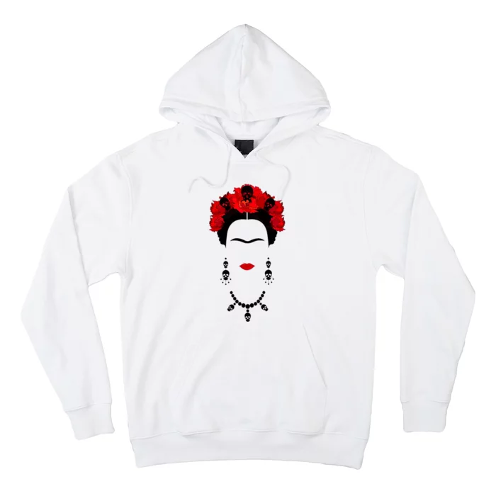 Frida Kahlo Mexico Artist Lover Flower Skull Hoodie