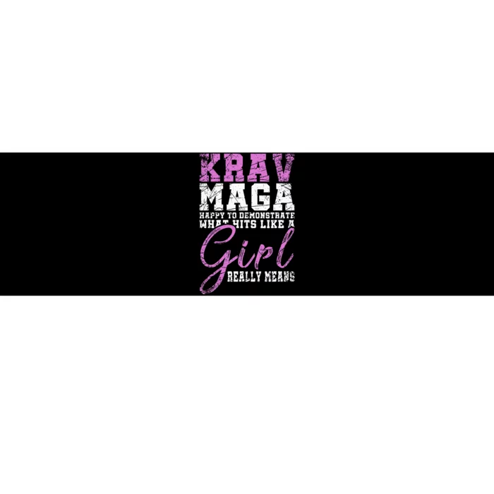 Funy Krav Maga Girl Gift Martial Arts Krav Maga Bumper Sticker