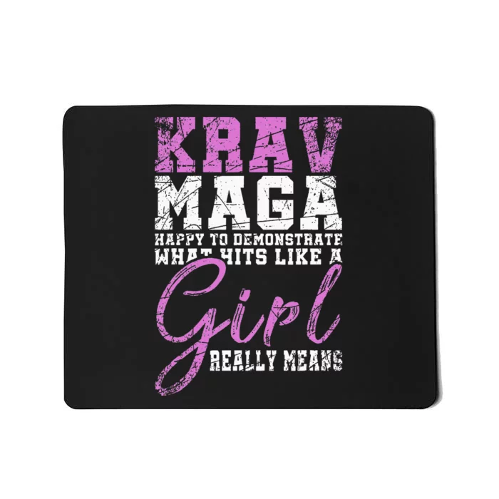 Funy Krav Maga Girl Gift Martial Arts Krav Maga Mousepad