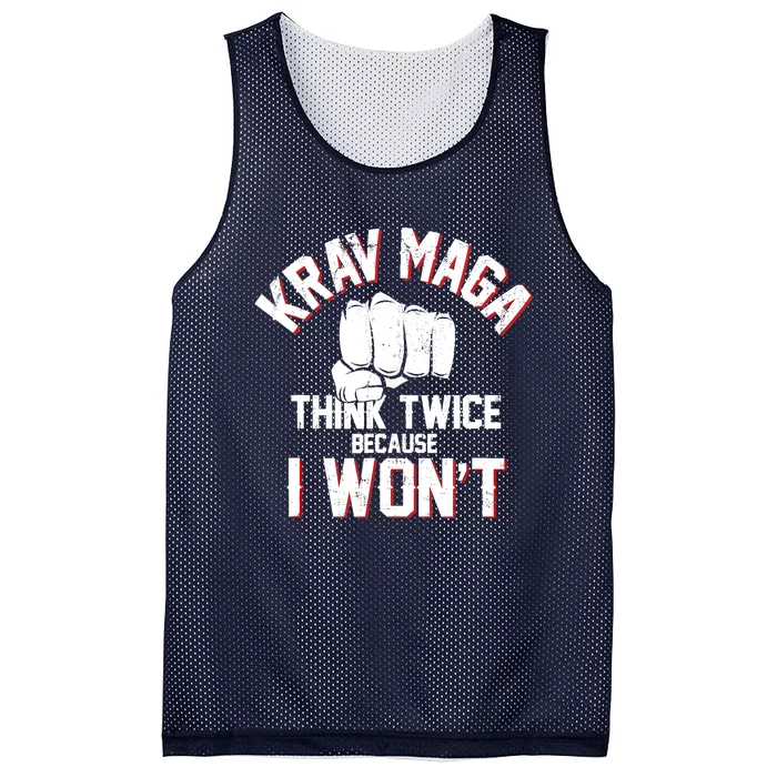 Funny Krav Maga Warrior Combat And Self Defense Gifts Mesh Reversible Basketball Jersey Tank