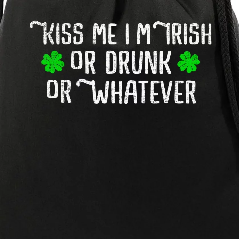 Funny Kiss Me Im Irish Drawstring Bag