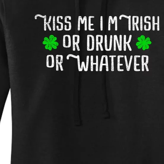 Funny Kiss Me Im Irish Women's Pullover Hoodie