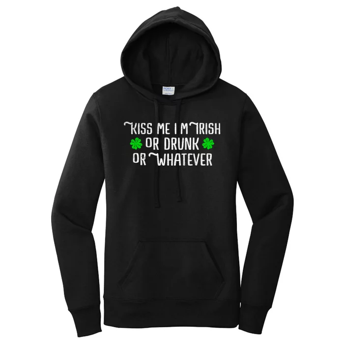 Funny Kiss Me Im Irish Women's Pullover Hoodie