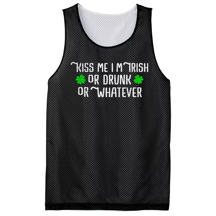 Funny Kiss Me Im Irish Mesh Reversible Basketball Jersey Tank