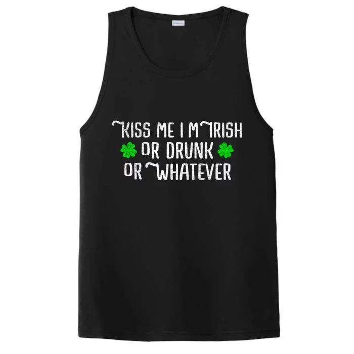 Funny Kiss Me Im Irish Performance Tank