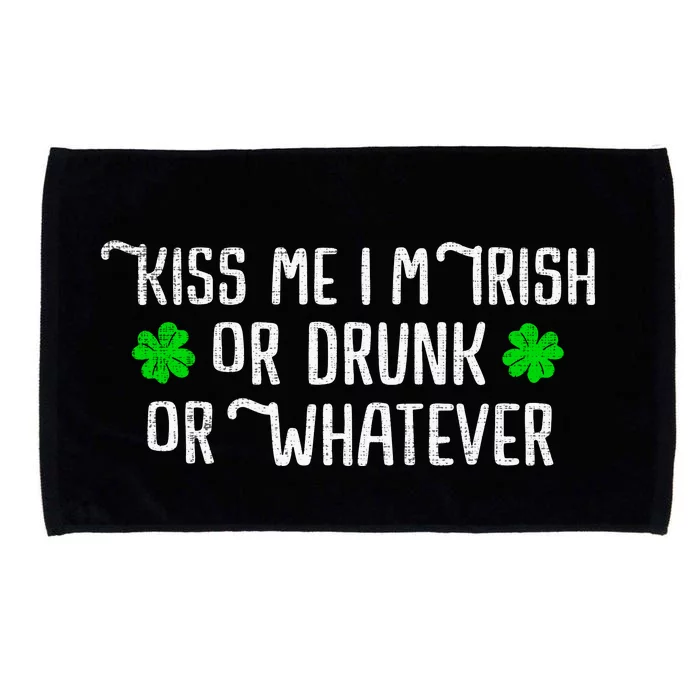 Funny Kiss Me Im Irish Microfiber Hand Towel