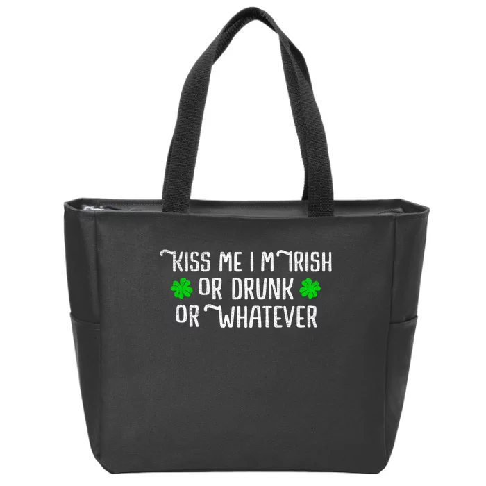 Funny Kiss Me Im Irish Zip Tote Bag